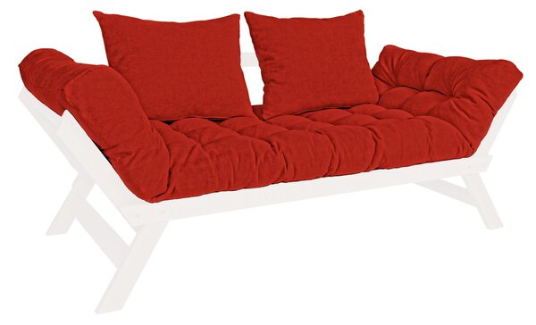 MarLiving Rozkladacia futonová pohovka BREEZIO 02 170 cm z masívu/červená