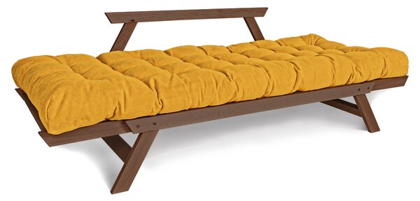 MarLiving Rozkladacia futónová pohovka BREEZIO 03 170 cm z masívu/žltá