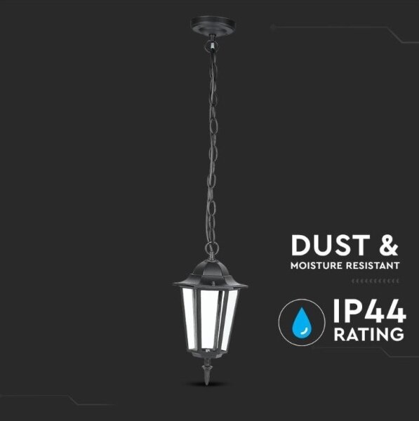 Vonkajší luster na reťazi 1xE27/40W/230V IP44 čierna