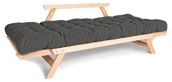 MarLiving Rozkladacia látková pohovka BREEZIO 02 170 cm z masívu/sivá