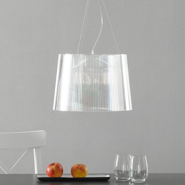 Kartell Gè – závesné LED svietidlo, priehľadné, Jasné / priehľadné, Obývacia izba / jedáleň, Plast, Dizajn, Závesné svietidlo
