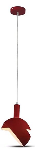 Luster na lanku 1xE14/60W/230V červená