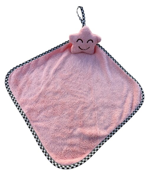 Mikroplyšový uterák Hviezdička Uteráky rozmer: 30x30 cm - Fialová