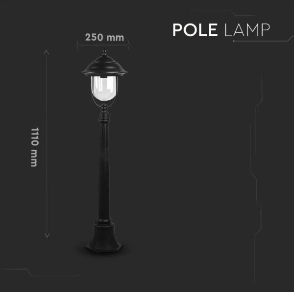 Vonkajšia lampa 1xE27/60W/230V 111 cm IP44
