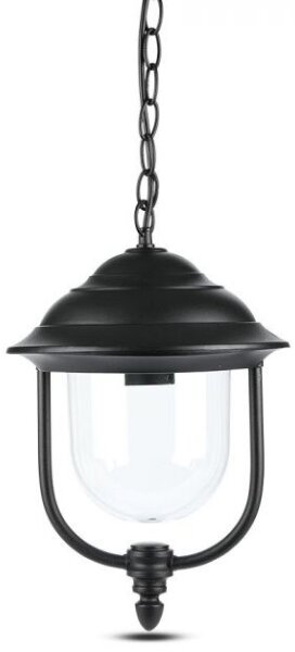 Vonkajší luster na reťazi 1xE27/60W/230V IP44 čierna