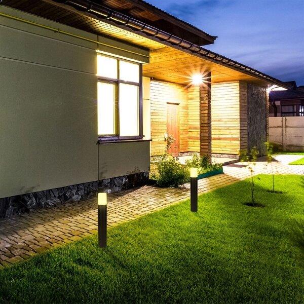 Vonkajšia lampa 1xGU10/35W/230V IP54 50 cm čierna
