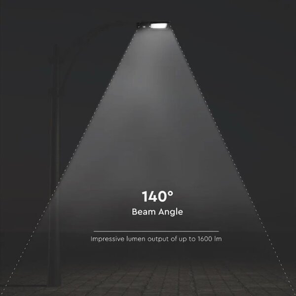 LED solárne pouličné svietidlo so senzorom LED/15W/7,4V 4000K IP65 10800 mAh