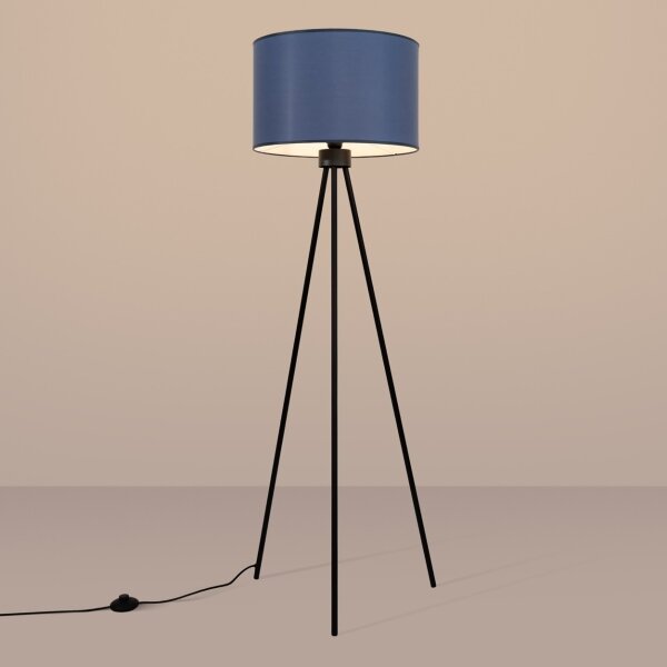 Sollux SL.1855 - Stojacia lampa NEVIA 1xE27/15W/230V modrá