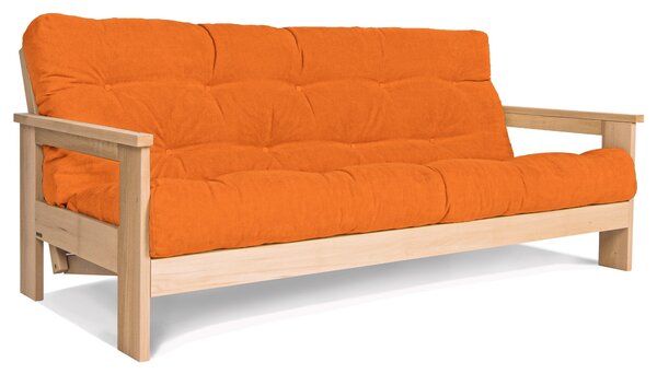 MarLiving Rozkladacia pohovka MEXICO 02 210 cm z masívu/oranžová