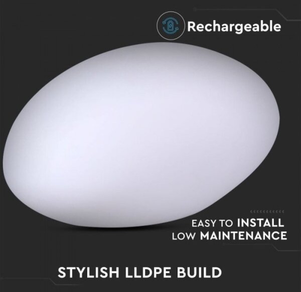 LED RGB Stmievateľná vonkajšia lampa LED/1W/5V 28cm IP67 1000 mAh+ DO