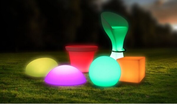 LED RGB stmievateľná vonkajšia lampa LED/1W/5V 1000 mAh 20cm IP67 + DO