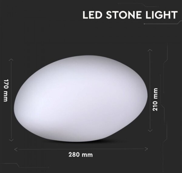 LED RGB Stmievateľná vonkajšia lampa LED/1W/5V 28cm IP67 1000 mAh+ DO
