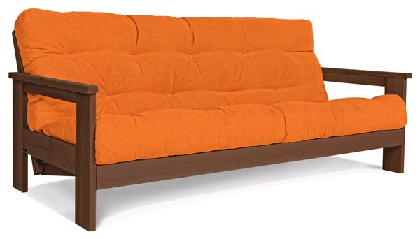 MarLiving Rozkladacia pohovka MEXICO 03 210 cm z masívu/oranžová
