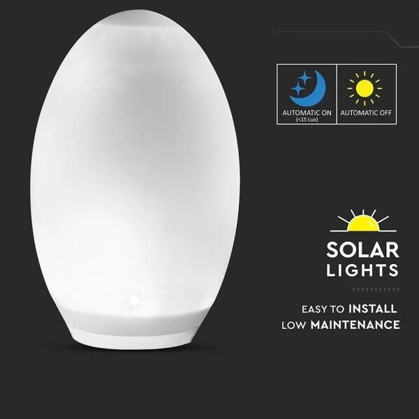 LED RGB Dekoračná solárna lampa 0,2W/1xAA IP44 500 mAh