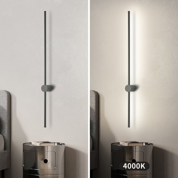Brilagi - LED Vonkajšie nástenné svietidlo AURA LED/20W/230V 4000K IP54 antracit