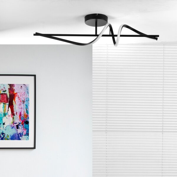 ONLI - LED Nástenné svietidlo TWIST LED/25W/230V 4000K čierna