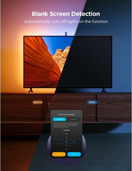 Govee - TV Backlight 3 Lite TV 75-85" SMART LED podsvietenie RGBICW Wi-Fi IP67