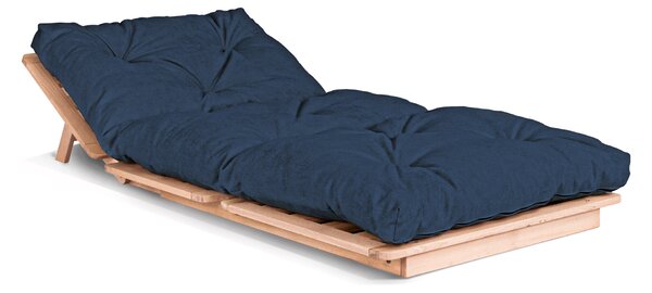 MarLiving Skladacie kreslo futon LAYTI 02 90 cm z masívu/modré