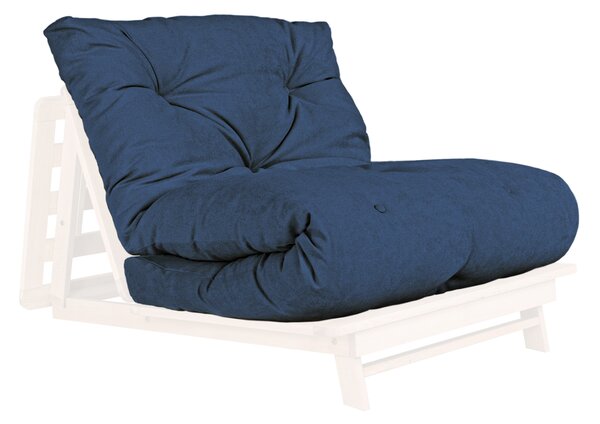 MarLiving Skladacie kreslo futon LAYTI 02 90 cm z masívu/modré