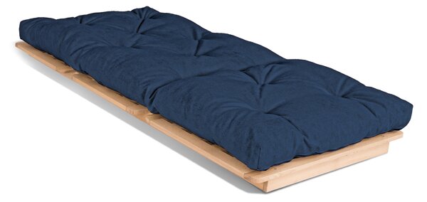 MarLiving Skladacie kreslo futon LAYTI 02 90 cm z masívu/modré