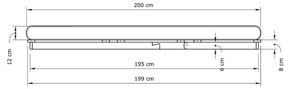 MarLiving Skladacie kreslo futon LAYTI 03 90 cm z masívu/červené