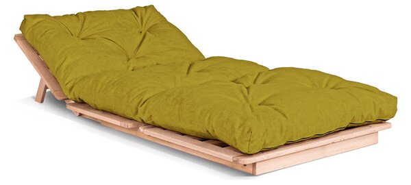 MarLiving Rozkladacie futonové kreslo LAYTI 02 90 cm z masívu/zelené