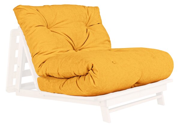 MarLiving Rozkladacie kreslo LAYTI 02 90 cm z masívu/žltá