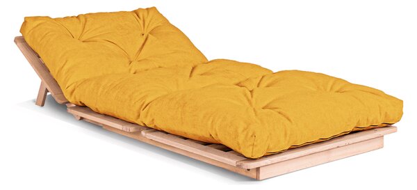 MarLiving Rozkladacie kreslo LAYTI 02 90 cm z masívu/žltá