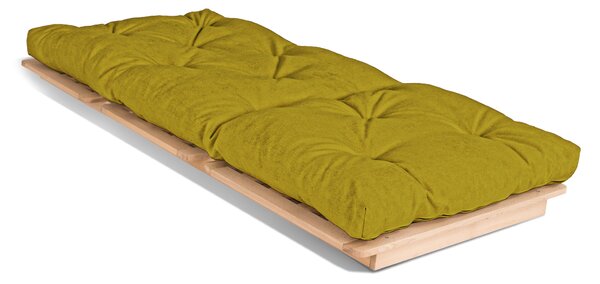 MarLiving Rozkladacie futonové kreslo LAYTI 02 90 cm z masívu/zelené