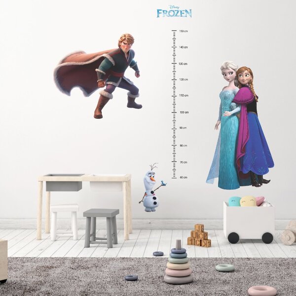 PIPPER. Samolepka na stenu "Detský meter - Elsa a Anna 2"