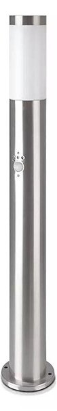 Vonkajšia lampa so senzorom 1xE27/60W/230V IP44 80cm matný chróm