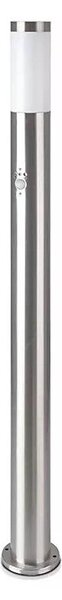 Vonkajšia lampa so senzorom 1xE27/60W/230V IP44 110cm matný chróm