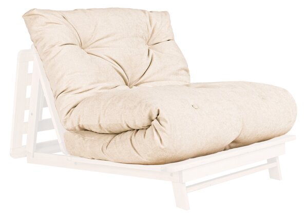 MarLiving Rozkladacie kreslo LAYTI 03 90 cm z masívu/krémové