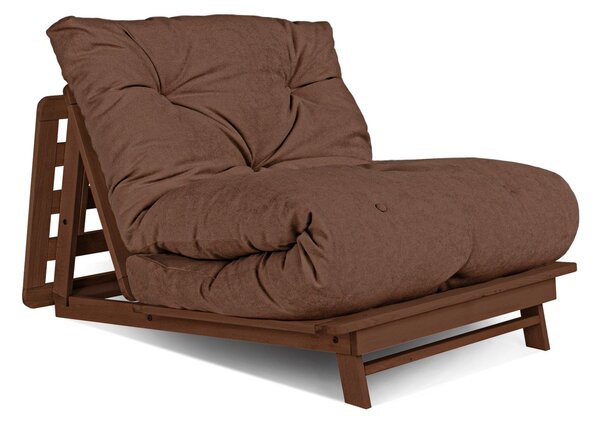 MarLiving Rozkladacie kreslo LAYTI 03 90 cm z masívu/hnedé