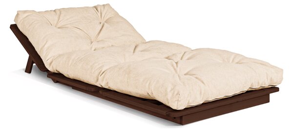 MarLiving Rozkladacie kreslo LAYTI 03 90 cm z masívu/krémové