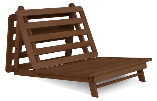 MarLiving Skladacie kreslo futon LAYTI 03 90 cm z masívu/červené