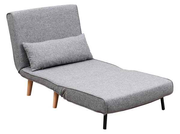 Hanah Home Rozkladacie kreslo Single Folde sivé