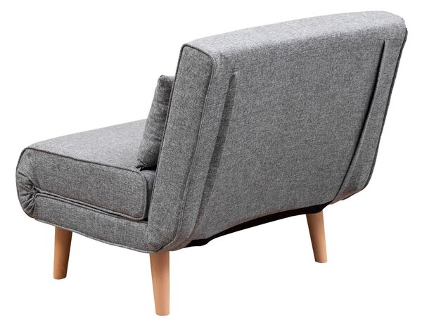 Hanah Home Rozkladacie kreslo Single Folde sivé