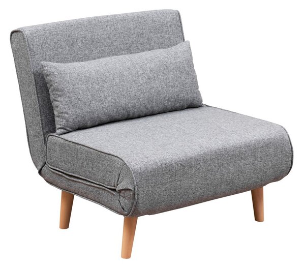 Hanah Home Rozkladacie kreslo Single Folde sivé