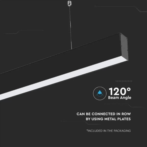 LED Luster na lanku SAMSUNG CHIP LED/40W/230V 6400K čierna