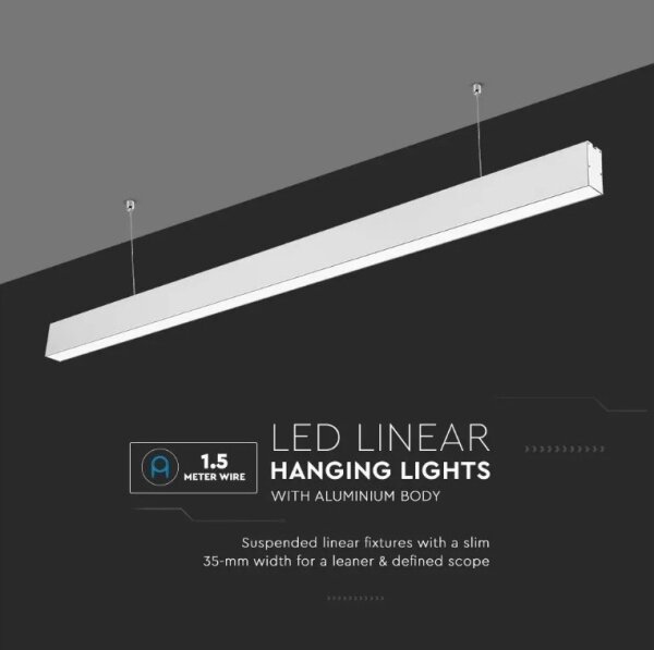 LED Luster na lanku SAMSUNG CHIP LED/40W/230V 6400K biela