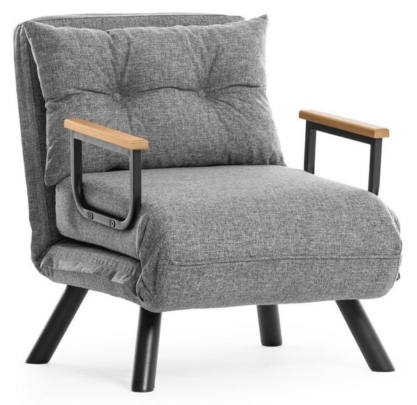 Hanah Home Rozkladacie kreslo Single Sando svetlosivé