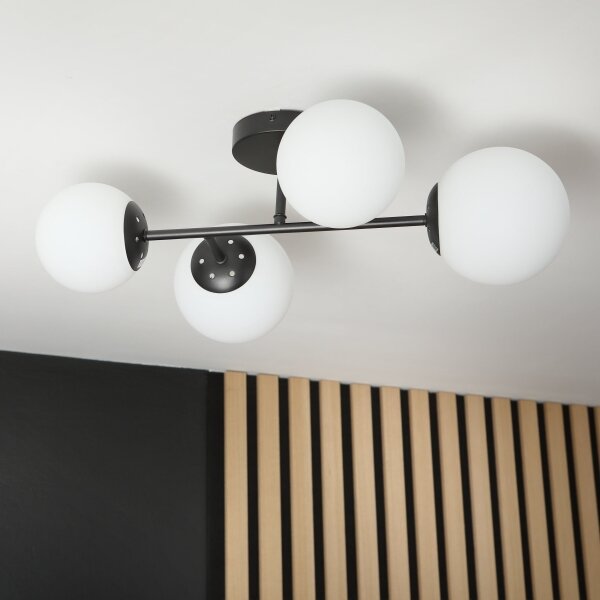 Brilagi - Prisadený luster MALONY 4xE14/20W/230V čierny