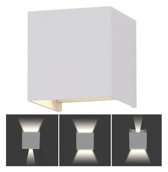 LED Vonkajšie nástenné svietidlo LED/5W/230V 4000K IP65 biela
