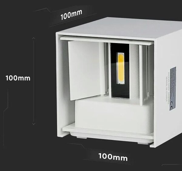 LED Vonkajšie nástenné svietidlo LED/5W/230V 4000K IP65 biela