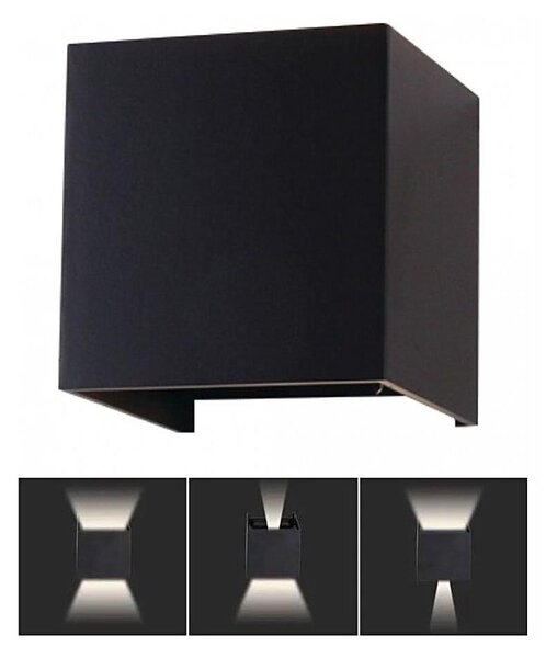 LED Vonkajšie nástenné svietidlo LED/11W/230V 3000K IP65 čierna