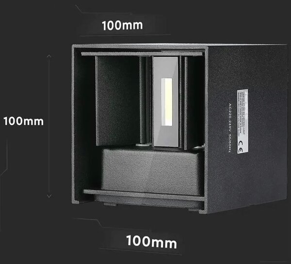 LED Vonkajšie nástenné svietidlo LED/5W/230V 3000K IP65 čierna