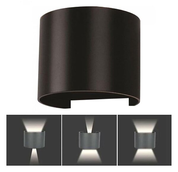LED Vonkajšie nástenné svietidlo LED/6W/230V 4000K IP65 čierna
