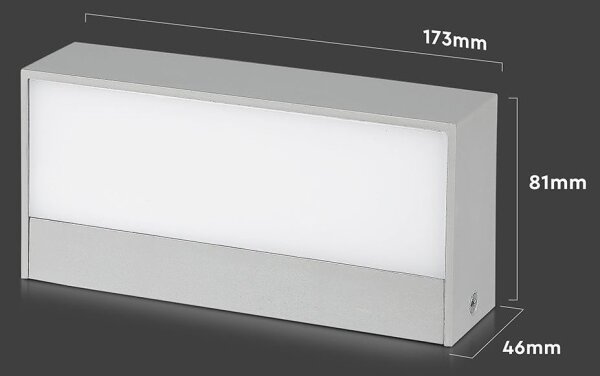 LED Vonkajšie nástenné svietidlo LED/9W/230V 6400K IP65