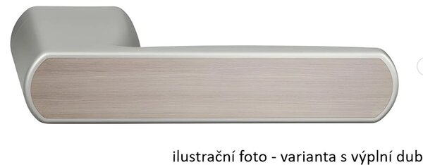 Dverné kovanie TWIN ALLEGRA (Inoxchrom) - nerezová výplň, kľučka-kľučka, Bez spodnej rozety, Twin XR (inoxchróm)